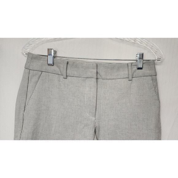 Talbots Newport Pants Straight Leg Striped Black/White Dress Pants Size 4P - Picture 4 of 8